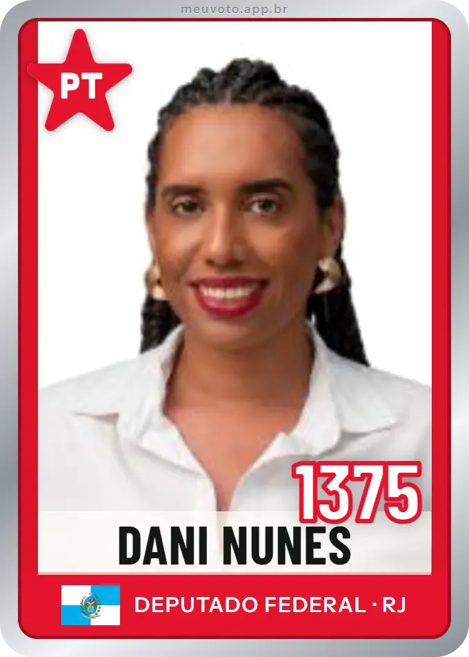 Carta de Dani Nunes, número 1375, PT
