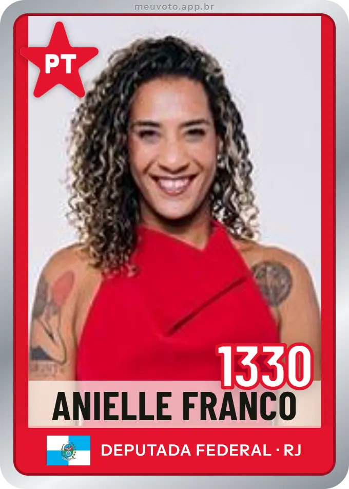 Carta de Anielle Franco, número 1330, PT