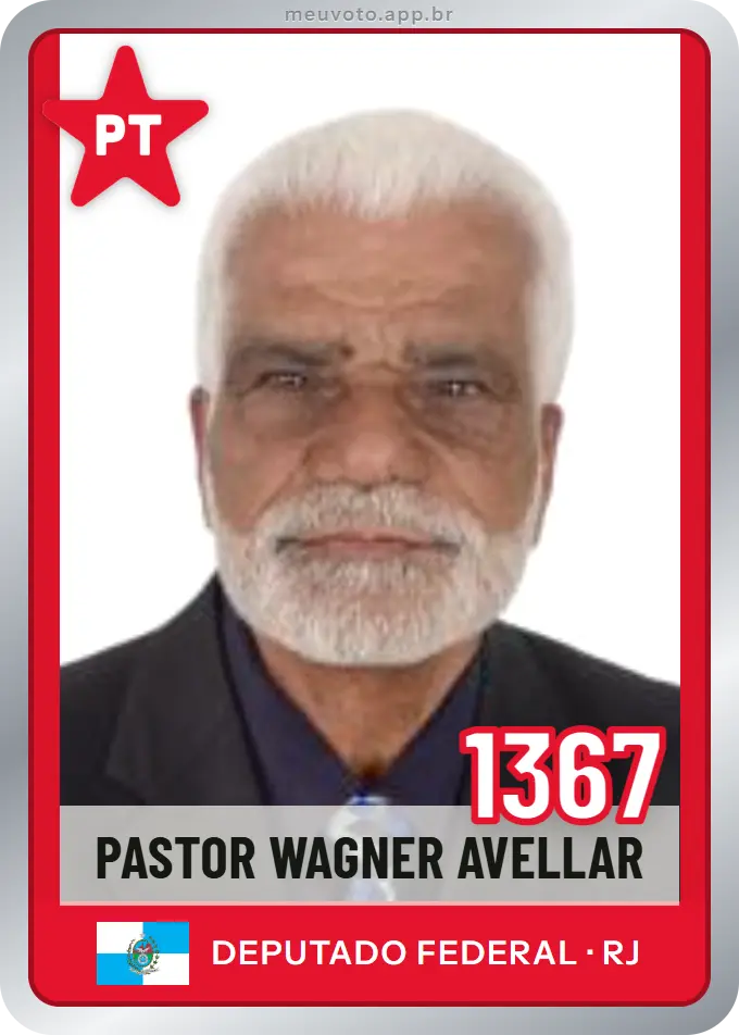 Carta de Pastor Wagner Avellar, número 1367, PT