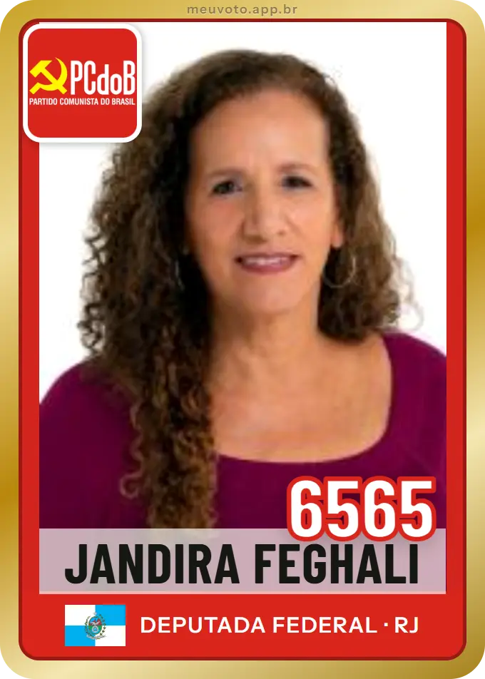 Carta de Jandira Feghali, número 6565, PCdoB