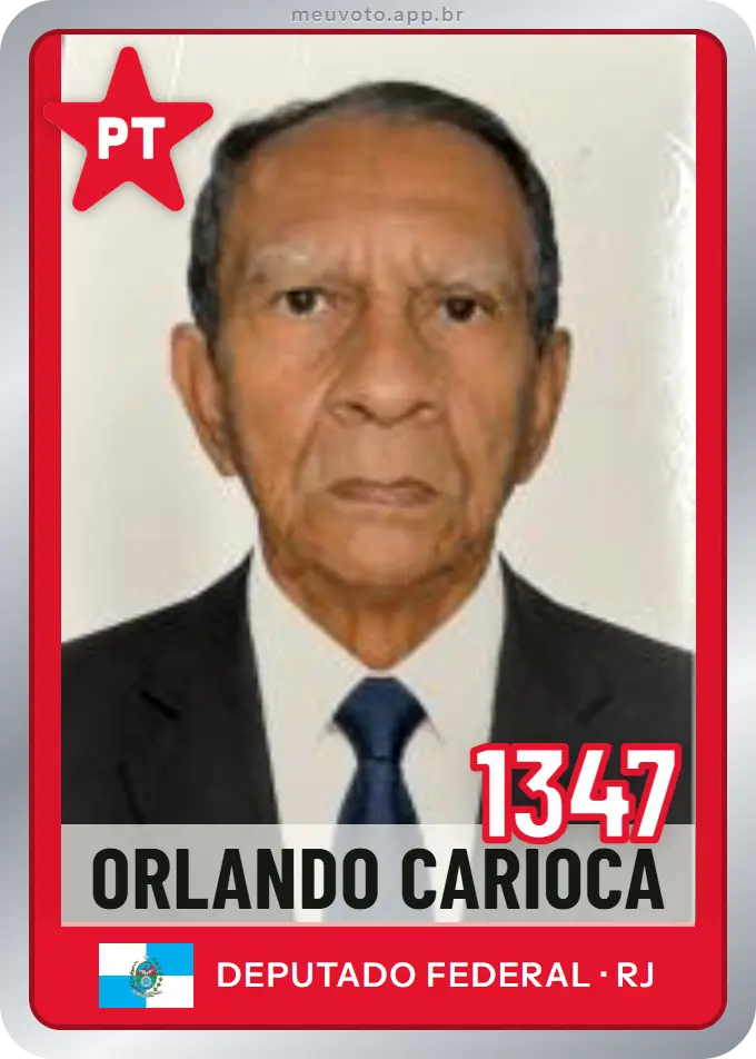 Carta de Orlando Carioca, número 1347, PT