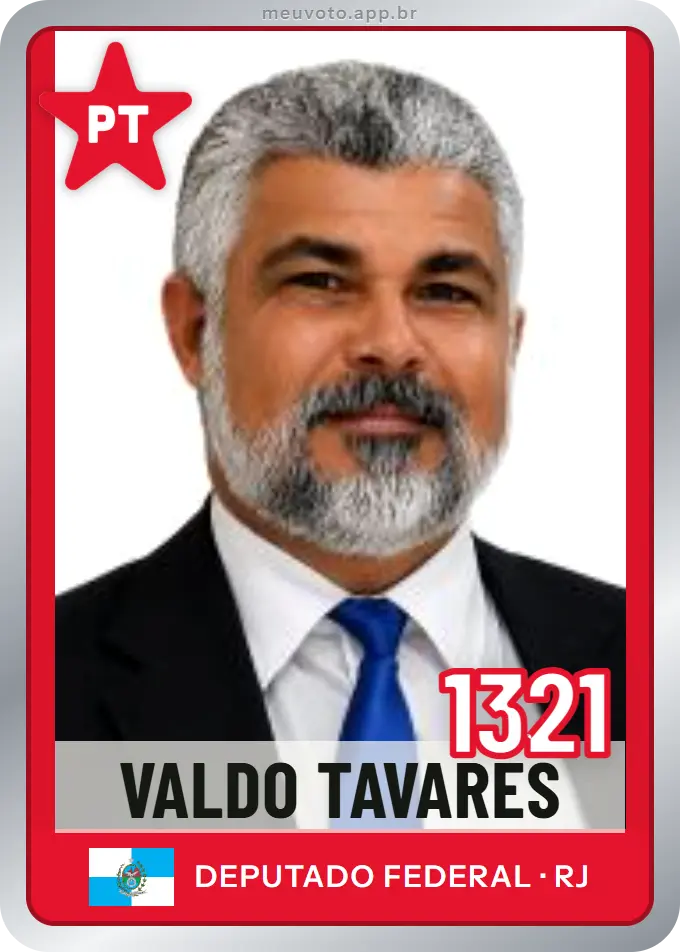 Carta de Valdo Tavares, número 1321, PT