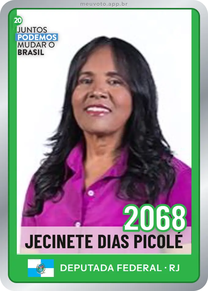 Carta de Jecinete Dias Picolé, número 2068, Podemos