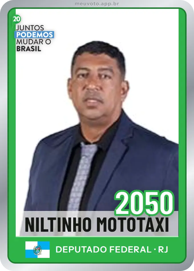 Carta de Niltinho Mototáxi, número 2050, Podemos
