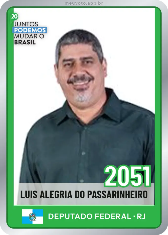 Carta de Luis Alegria do Passarinheiro, número 2051, Podemos