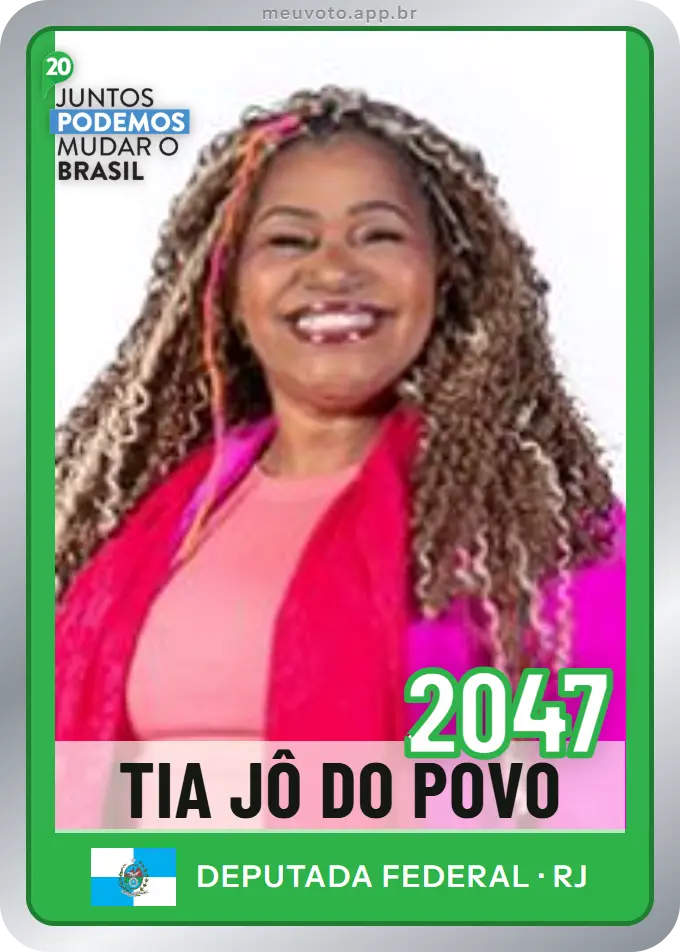 Carta de Tia Jô do Povo, número 2047, Podemos