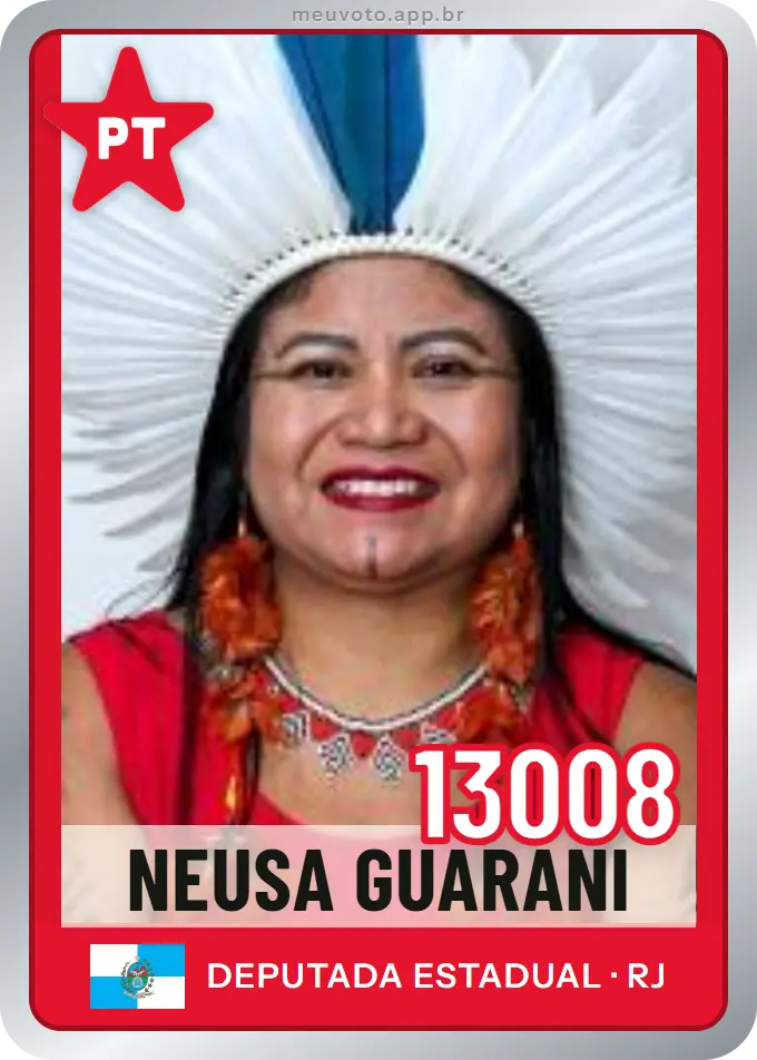 Carta de Neusa Guarani, número 13008, PT