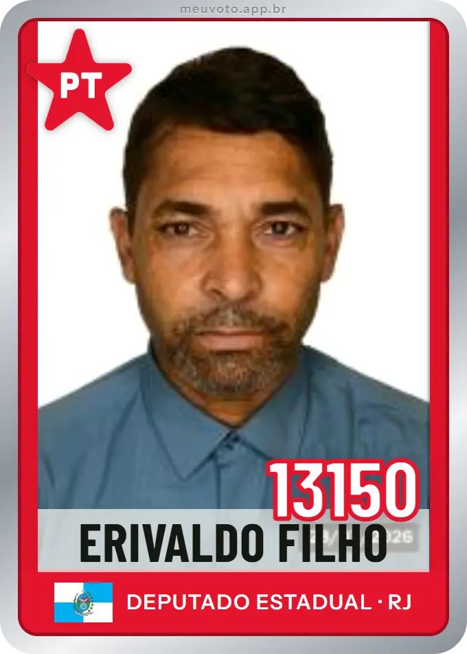 Carta de Erivaldo Filho, número 13150, PT