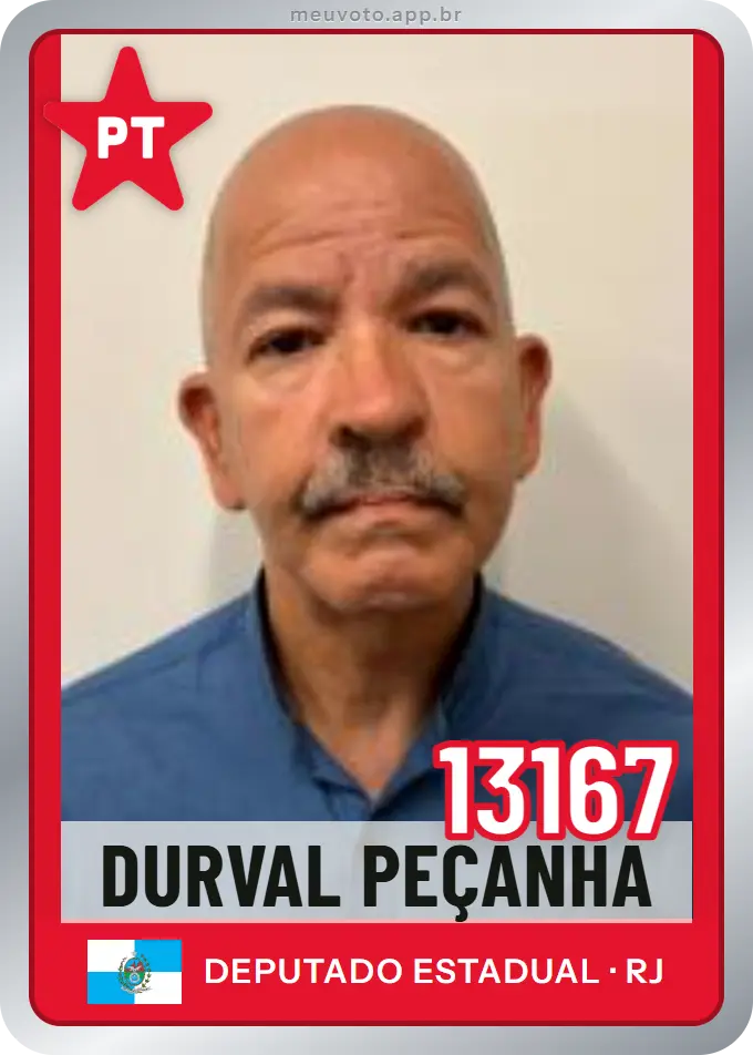 Carta de Durval Peçanha, número 13167, PT