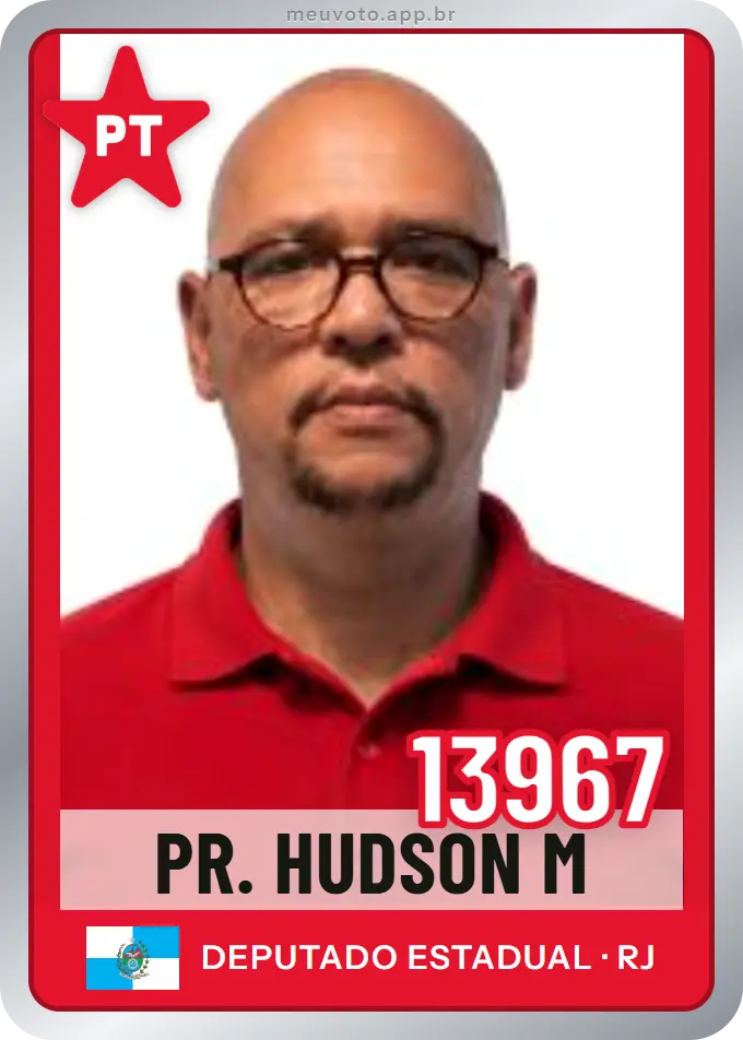 Carta de Pr. Hudson M, número 13967, PT