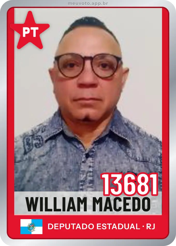 Carta de William Macedo, número 13681, PT