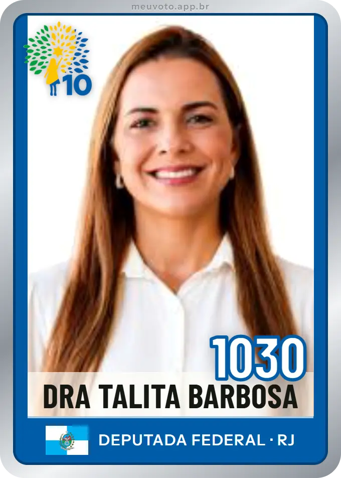 Carta de Dra Talita Barbosa, número 1030, Republicanos