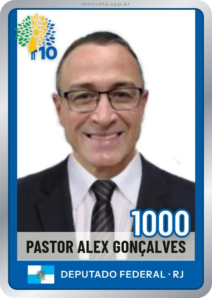 Carta de Pastor Alex Gonçalves, número 1000, Republicanos