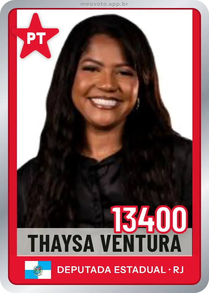 Carta de Thaysa Ventura, número 13400, PT