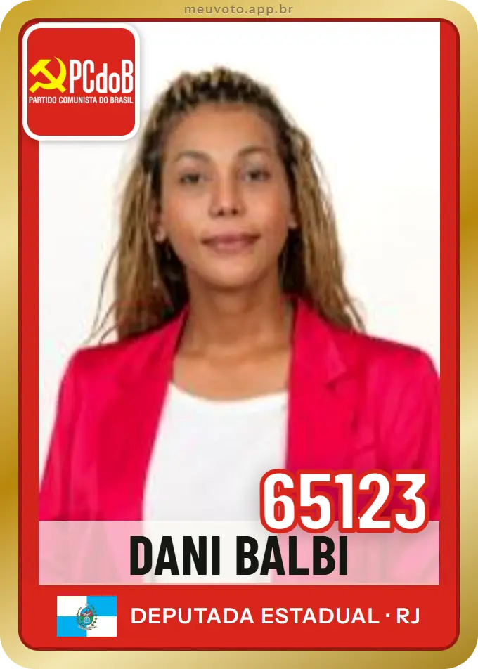 Carta de Dani Balbi, número 65123, PCdoB