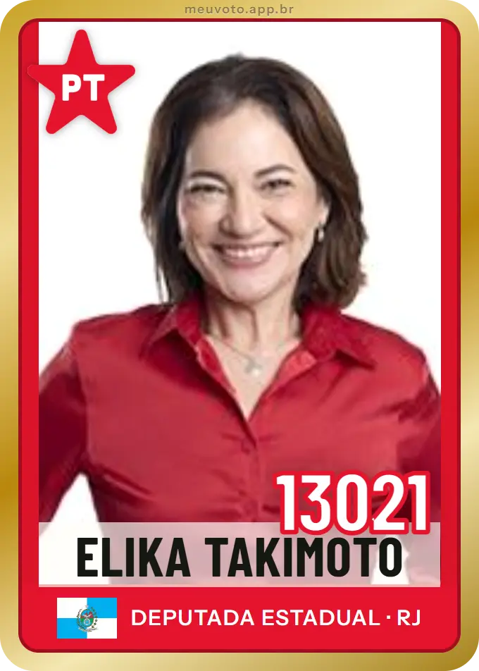 Carta de Elika Takimoto, número 13021, PT