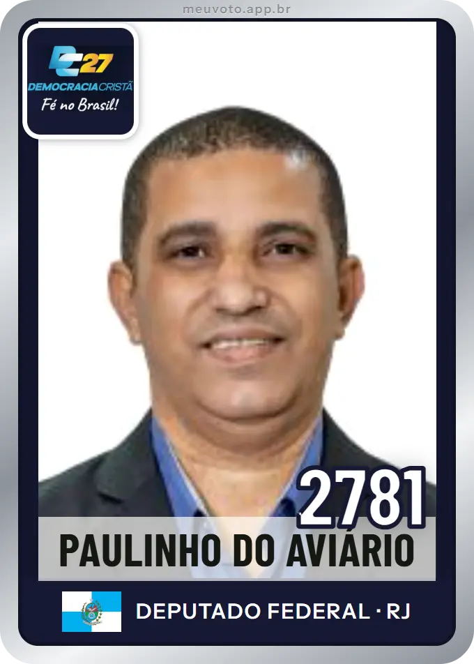 Carta de Paulinho do Aviário, número 2781, DC