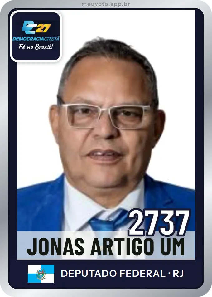 Carta de Jonas Artigo Um, número 2737, DC