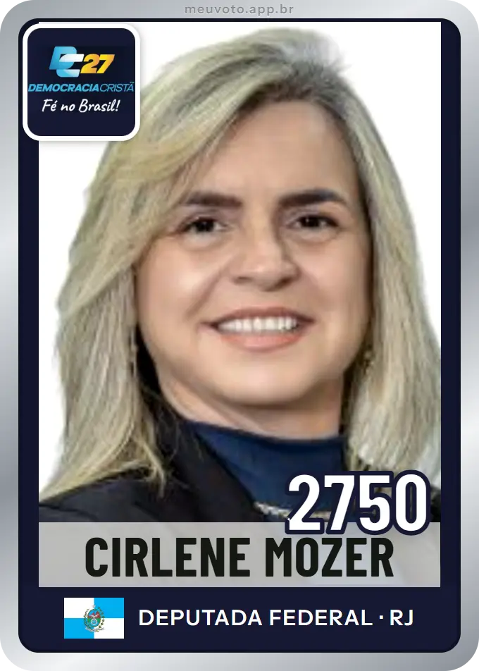 Carta de Cirlene Mozer, número 2750, DC