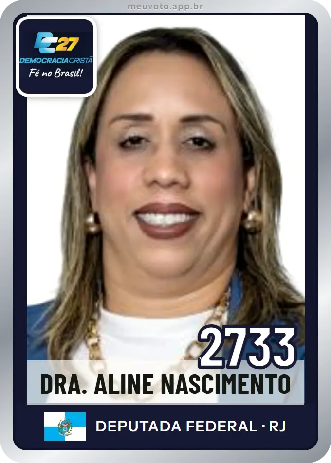 Carta de Dra. Aline Nascimento, número 2733, DC