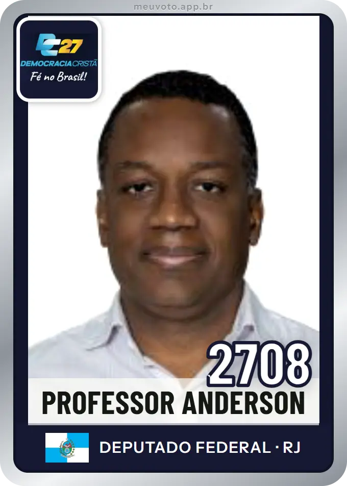 Carta de Professor Anderson, número 2708, DC