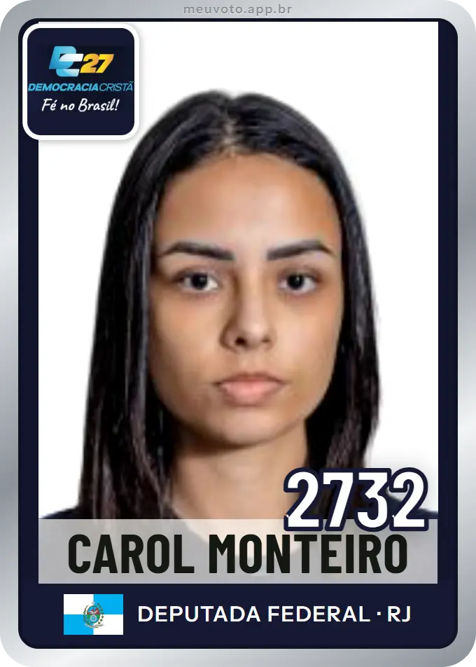 Carta de Carol Monteiro, número 2732, DC