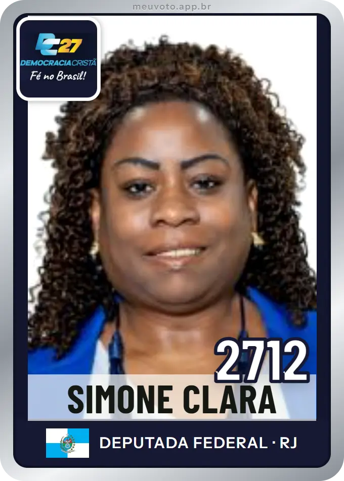 Carta de Simone Clara, número 2712, DC