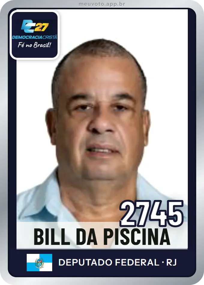 Carta de Bill da Piscina, número 2745, DC