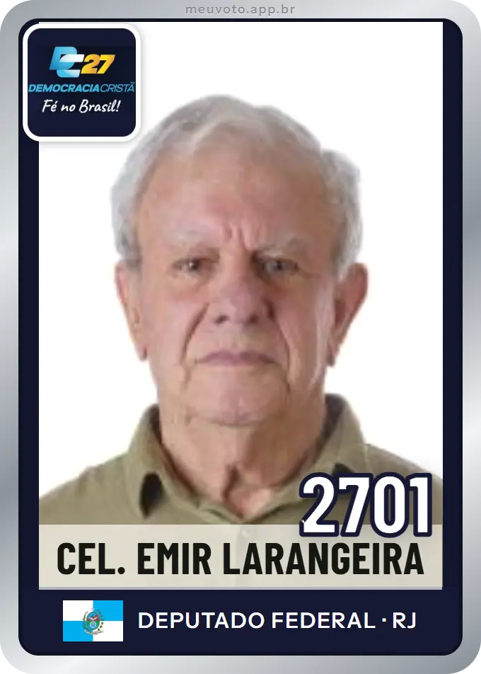 Carta de Cel. Emir Larangeira, número 2701, DC