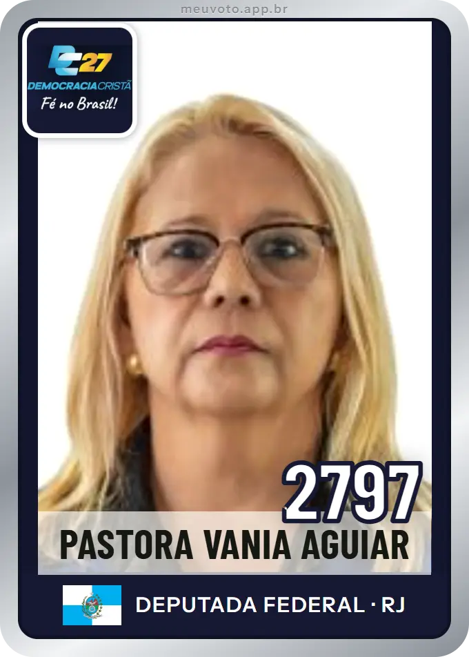 Carta de Pastora Vania Aguiar, número 2797, DC