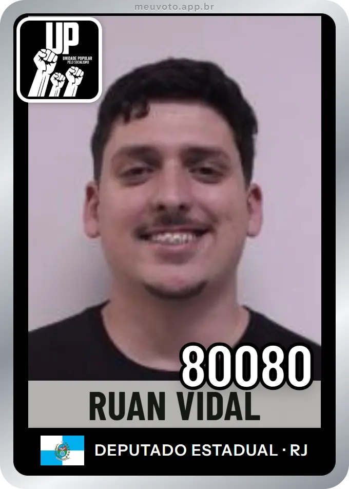 Carta de Ruan Vidal, número 80080, UP