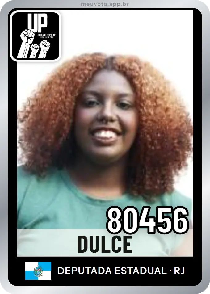 Carta de Dulce, número 80456, UP
