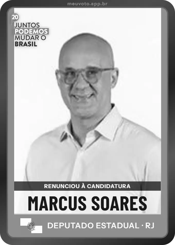 Carta de Marcus Soares, Podemos. Renunciou à candidatura e não vai à urna.