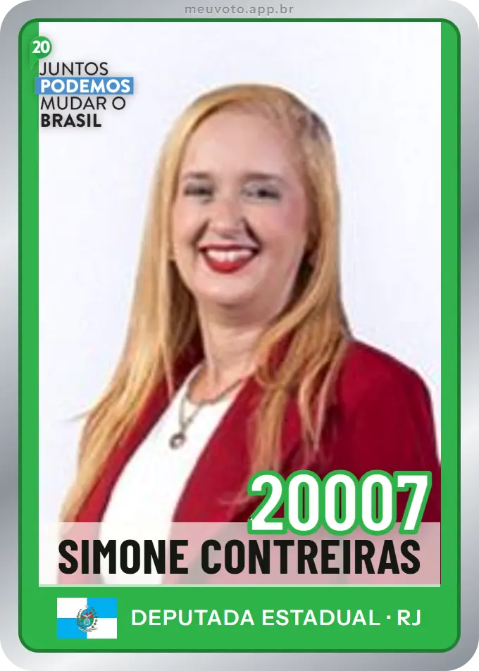 Carta de Simone Contreiras, número 20007, Podemos