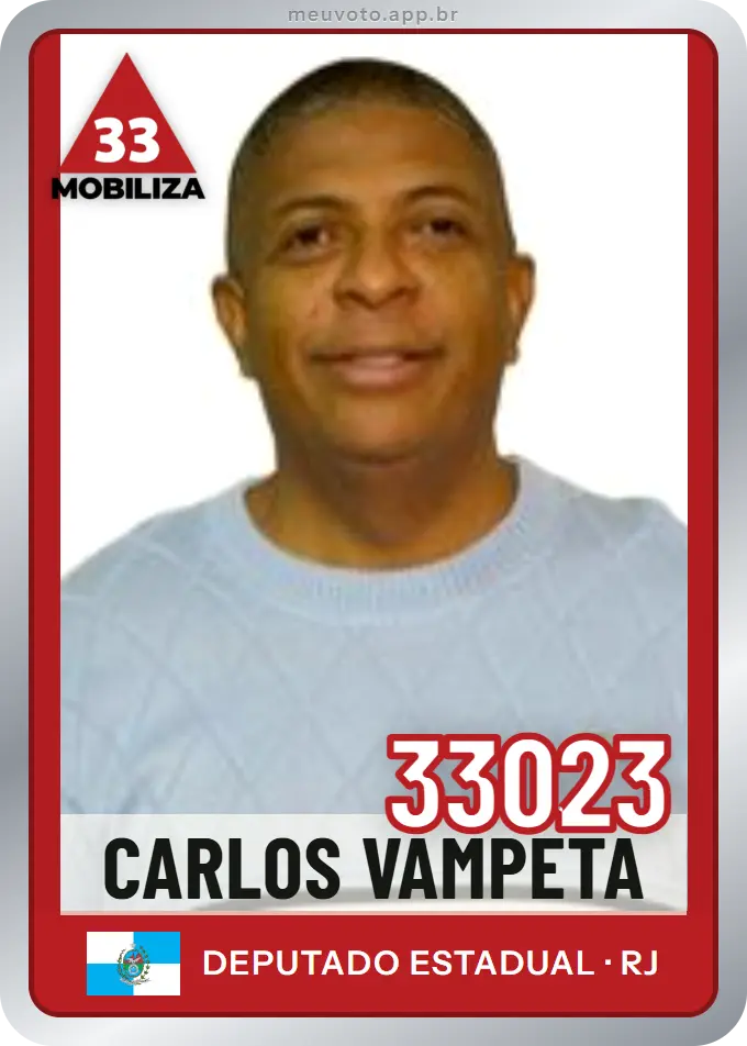 Carta de Carlos Vampeta, número 33023, Mobiliza