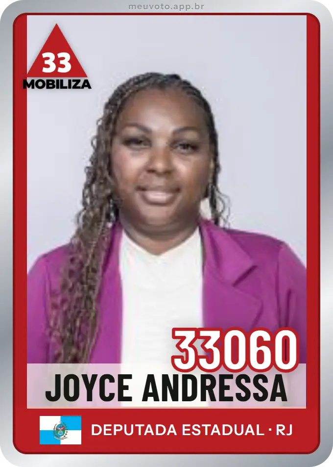 Carta de Joyce Andressa, número 33060, Mobiliza