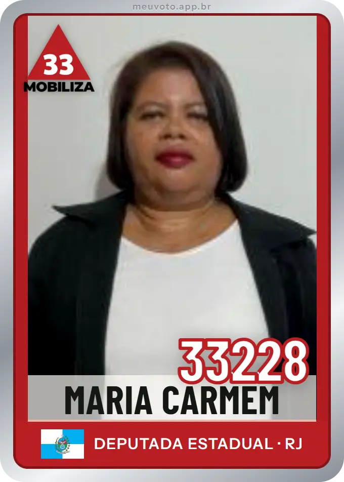 Carta de Maria Carmem, número 33228, Mobiliza