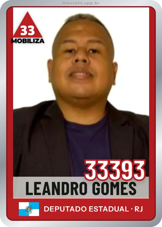 Carta de Leandro Gomes, número 33393, Mobiliza