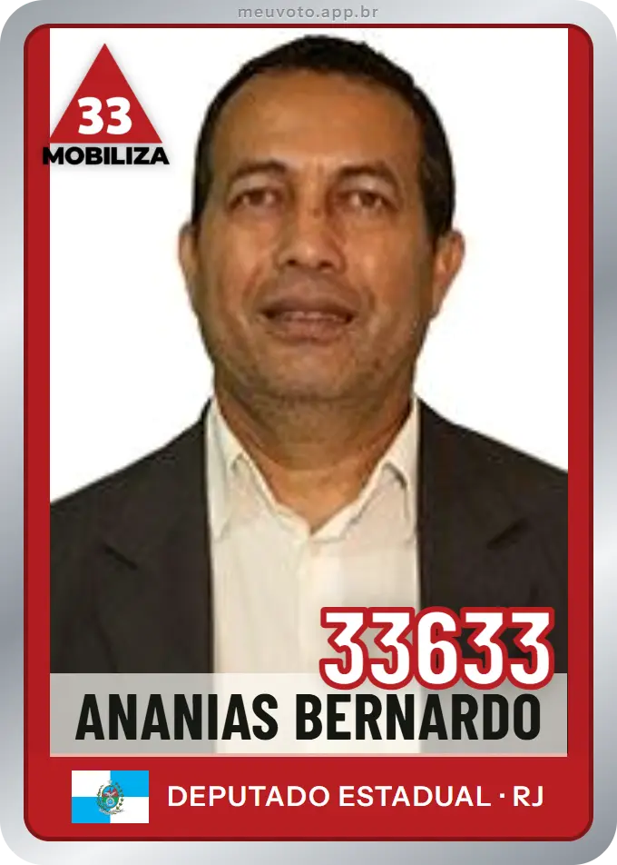 Carta de Ananias Bernardo, número 33633, Mobiliza