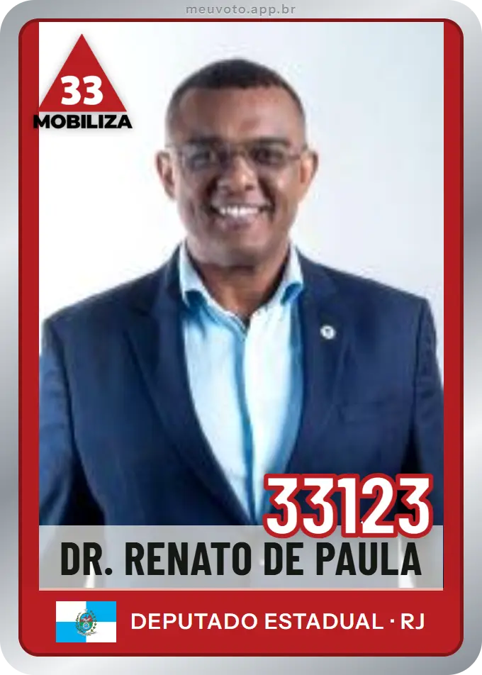 Carta de Dr. Renato de Paula, número 33123, Mobiliza