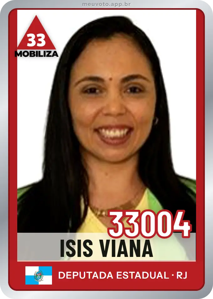 Carta de Isis Viana, número 33004, Mobiliza