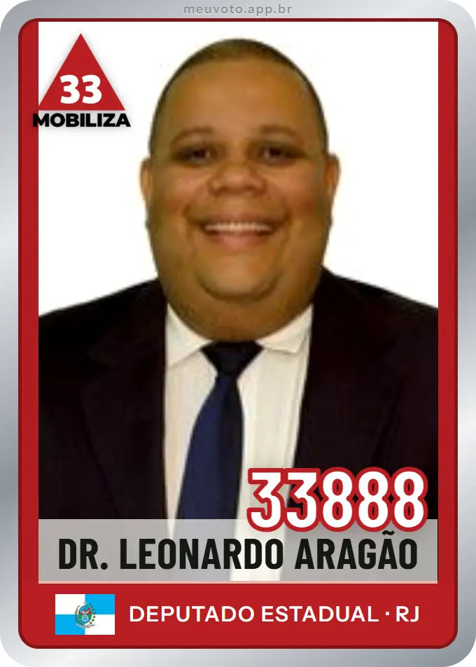 Carta de Dr. Leonardo Aragão, número 33888, Mobiliza