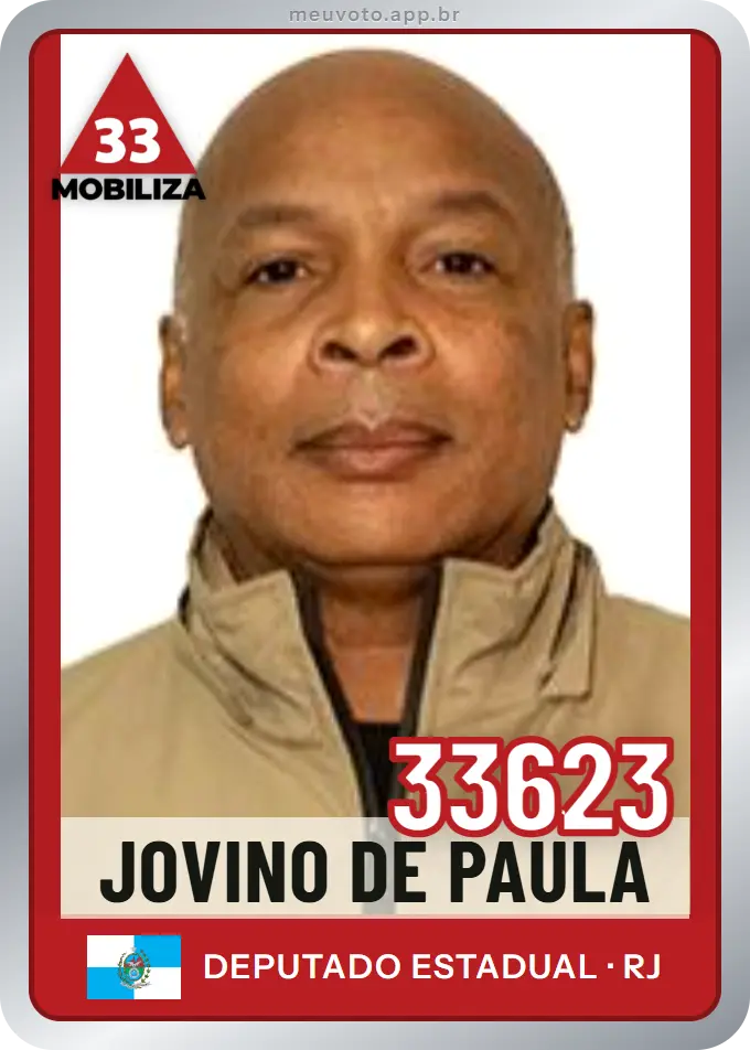 Carta de Jovino de Paula, número 33623, Mobiliza