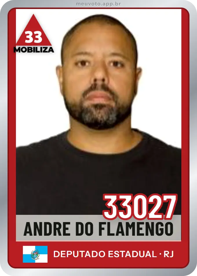 Carta de Andre do Flamengo, número 33027, Mobiliza