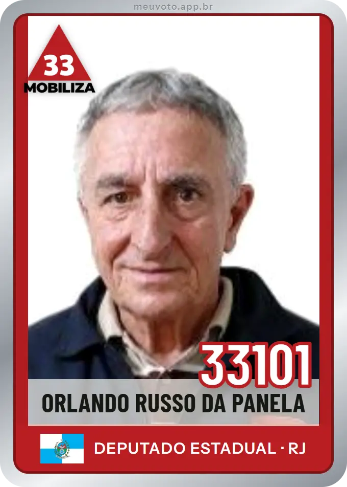 Carta de Orlando Russo da Panela, número 33101, Mobiliza