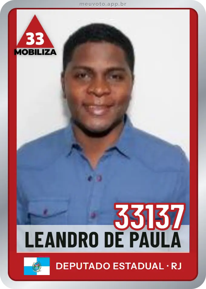 Carta de Leandro de Paula, número 33137, Mobiliza