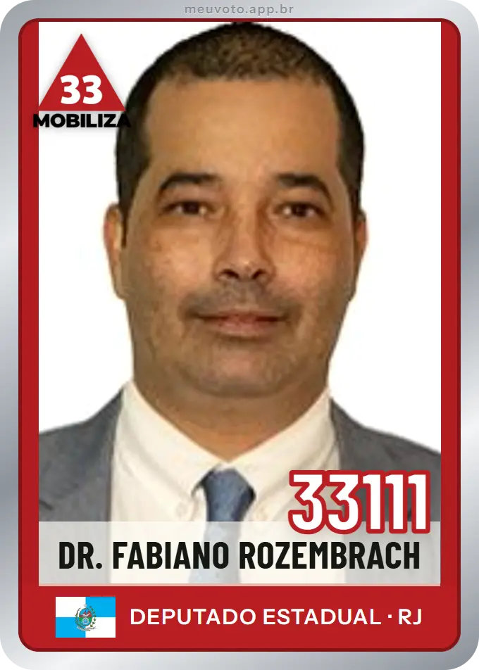 Carta de Dr. Fabiano Rozembrach, número 33111, Mobiliza