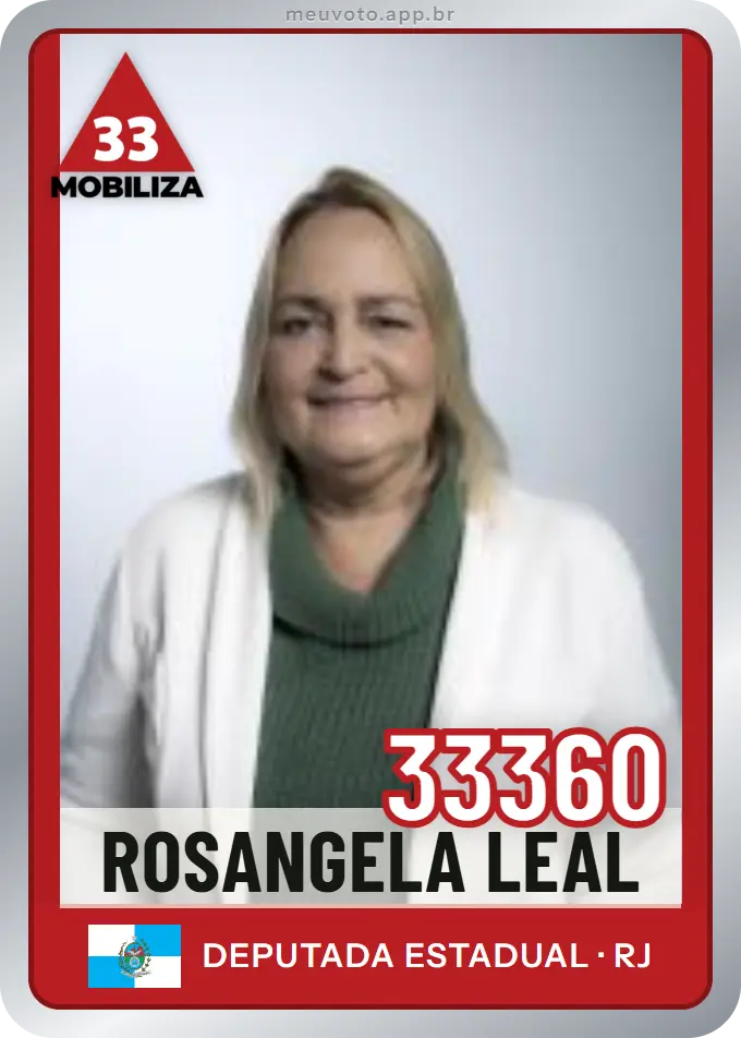 Carta de Rosangela Leal, número 33360, Mobiliza