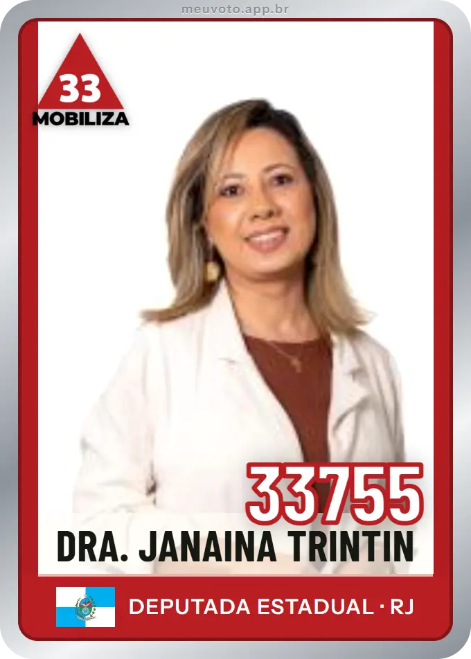Carta de Dra. Janaina Trintin, número 33755, Mobiliza