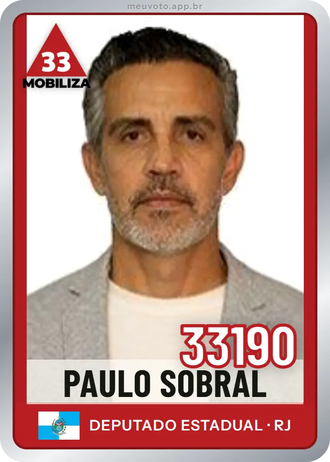 Carta de Paulo Sobral, número 33190, Mobiliza